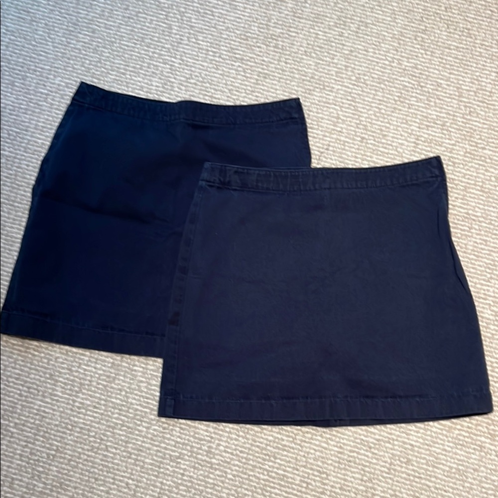 Two Lands End uniform school skirts